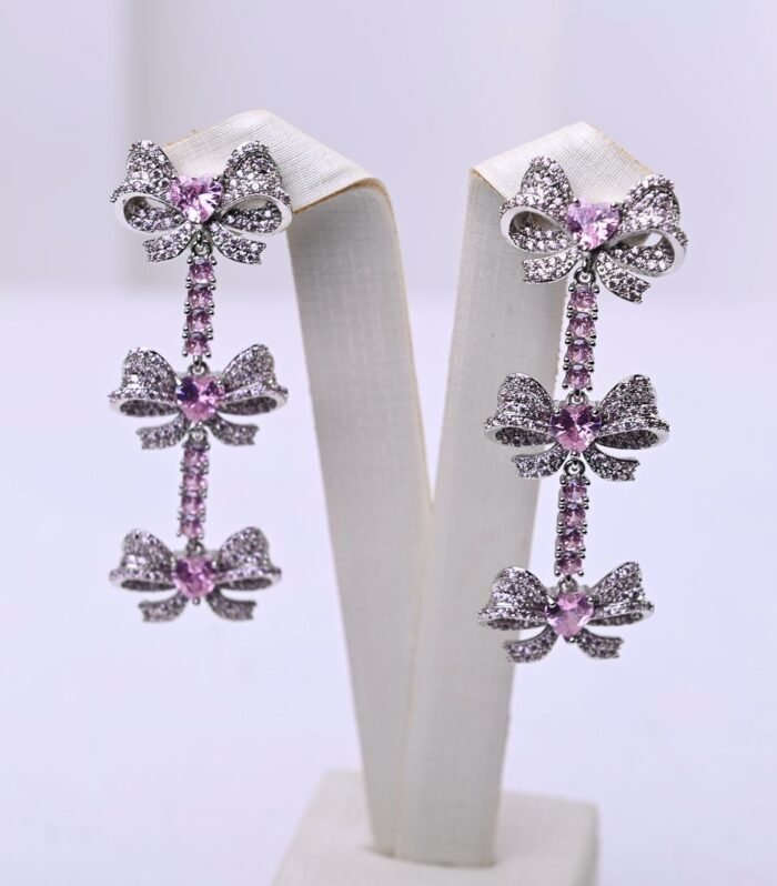 Brincos Laços Glamour