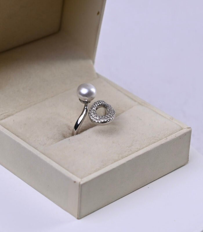 Anel Pérola & Zircônia