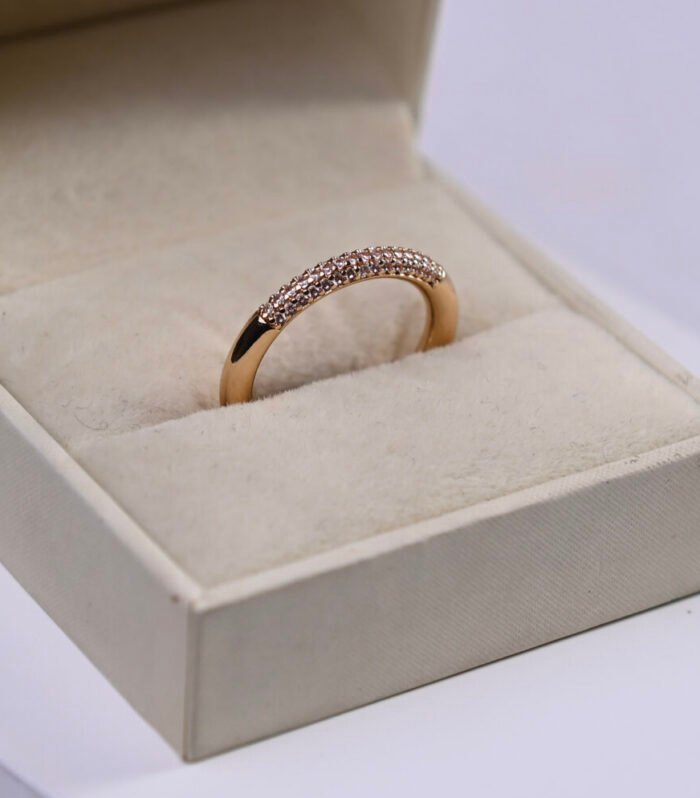 Anel Aparador Cravejado Dourado