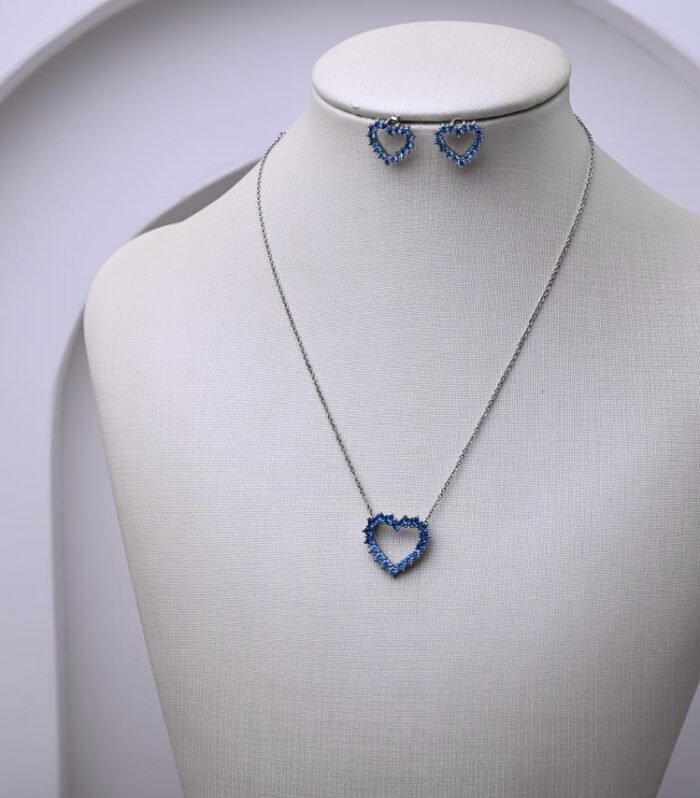 Conjunto Coração Azul