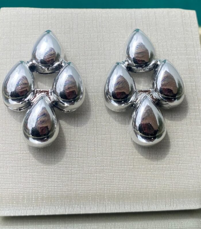 Brinco Gotas Prateado