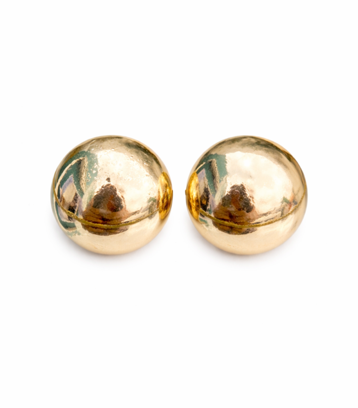 Brinco Bold Liso Dourado